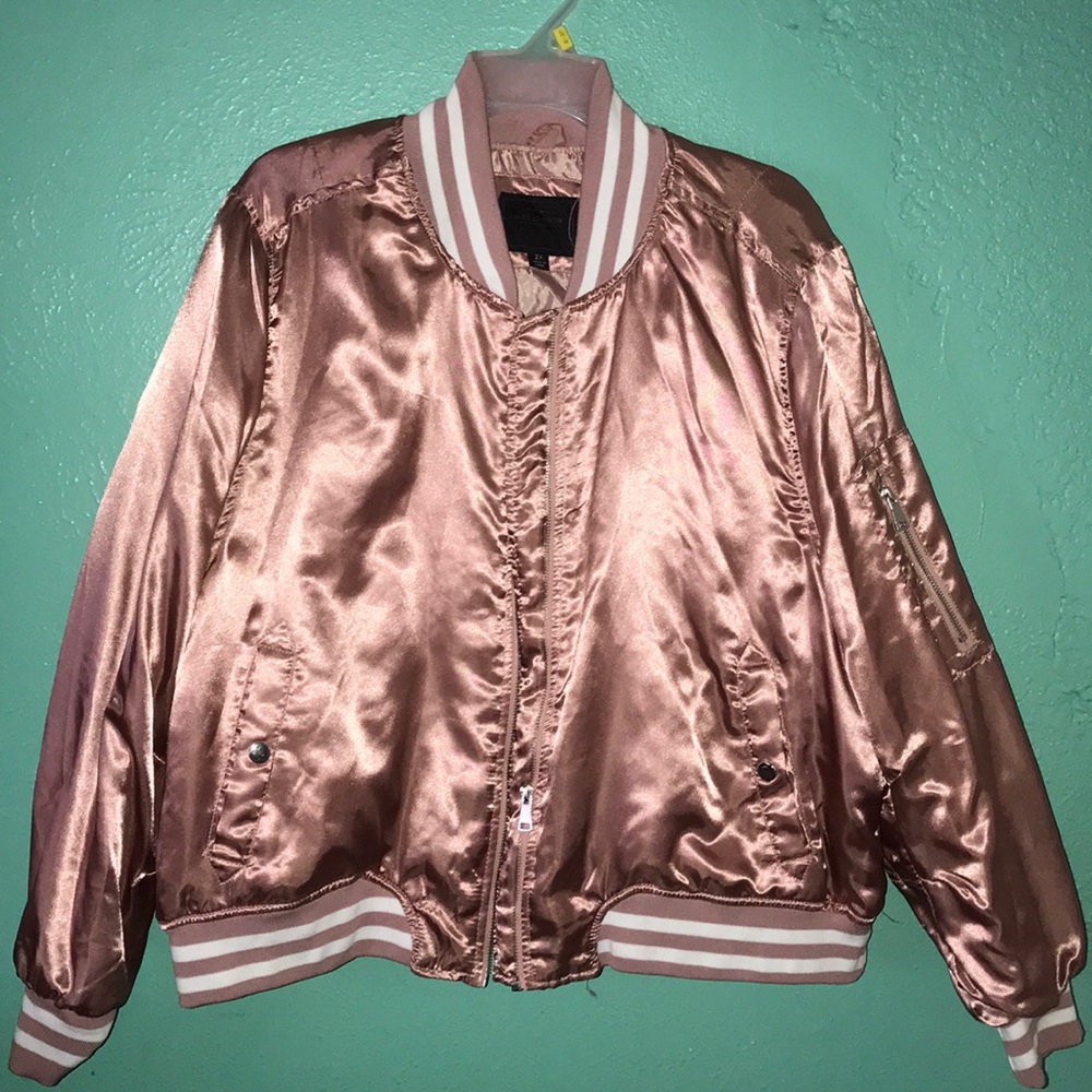 Pink bomber jacket